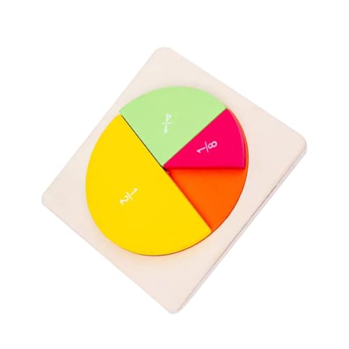 HOOTNEE 1 Satz Runde Anzeigetafel Mathe-lehrmittel Kinder Rätsel Intelligenzentwicklungsrätsel Kleinkindspielzeug Manipulatives Formpuzzle Pädagogisches Spielzeug Kidcraft-spielset Hölzern von HOOTNEE