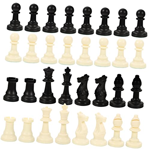 HOOTNEE 1 Satz Schachfiguren Schach Für Brettspiel P.p. Schach Schachuhr Schachbrett Zubehör Chinesisches Schach Denksport-Spiel Schach Ersatz Klassisches Schach Schachbrett Schach Plastik von HOOTNEE