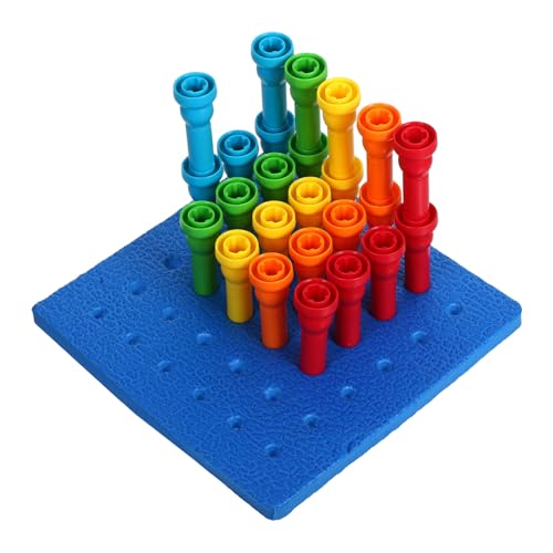 HOOTNEE 1 Satz Vorschulspielzeug Peg Board Toy Farbsortierung Vorschule Motor Farbe Lehrreich Früh Lernen Babys Zählen Bußgeld Ausbildung Einen Pflock Pappblöcke Plastik HOOTNEE 1 Satz Vorschulspielzeug Peg Board Toy Farbsortierung Vorschule Motor Farbe Lehrreich Früh Lernen Babys Zählen Bußgeld Ausbildung Einen Pflock Pappblöcke Plastik von HOOTNEE
