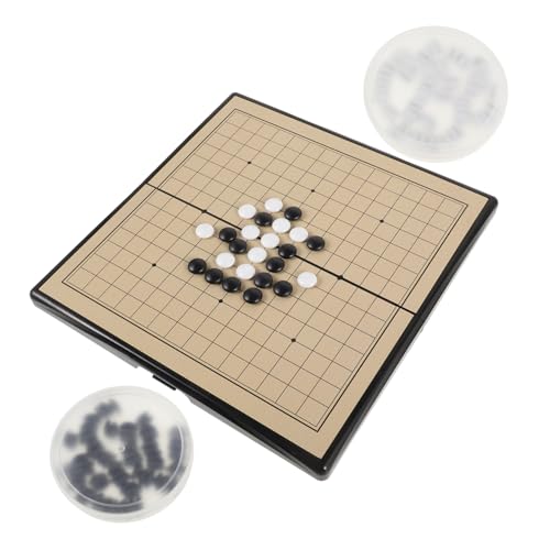 HOOTNEE 1 Set Go Backgammon Set Magnetisch Go Chinesisches Weiqi Trainings Requisiten Go Magnet Anfänger Schachbrett Go Spiel Tragbares Brett Chinesische Schachspielbretter Für von HOOTNEE