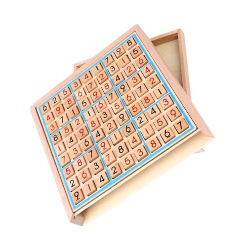 HOOTNEE 1 Set Hölzerne Sudoku Arithmetische Spielzeug Kinder Unterrichtshilfen Sudoku Board Spiel von HOOTNEE