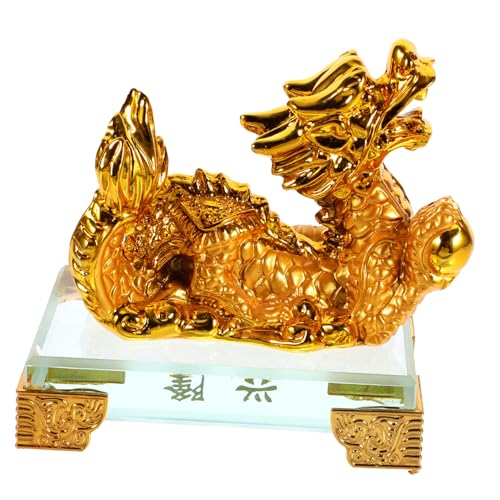 HOOTNEE 1 Set Kleine Schreibtischdekoration, Kleine Chinesische Drachendekoration, Drachenfiguren, Kunstharz, Bastelfigur, Chinesisches Drachenornament, Drachenstatue, Ornament, von HOOTNEE