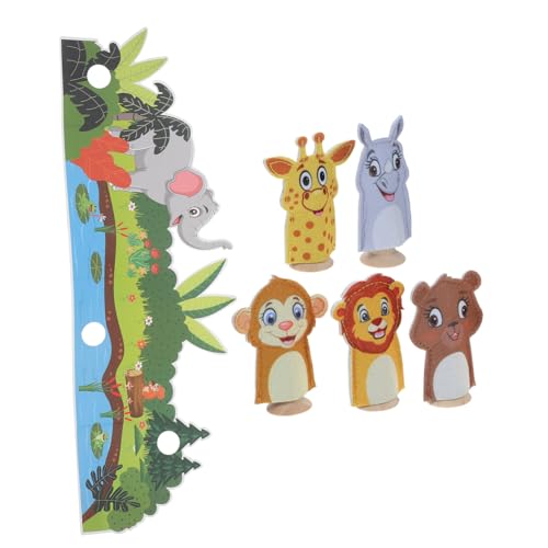 HOOTNEE 1 Set Kleinkind-fingerpuppen, Kinder-fingerspielzeug, Filz-fingerpuppe, Geschichtenerzählen, Filzpuppen-Spielzeug, Mini-handpuppen, Filz-fingerpuppen von HOOTNEE