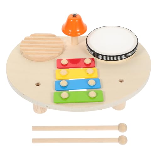 HOOTNEE 1 Set Schlaginstrument Musikinstrumente Spielzeug Pädagogische Percussion Trommel Percussion Musikinstrumente Vorschul Trommelspielzeug Kleinkind Trommelspielzeug Glocken von HOOTNEE