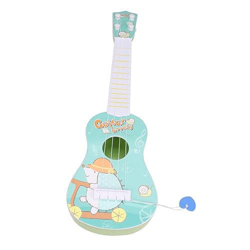 HOOTNEE 1 Stück 4 Saiten Akustikgitarre Mit Igelmuster Gitarreninstrument Spielzeug Ukulele Musikspielzeug Anfänger Klassische Gitarre Elektronische Spielzeuggitarre Kinderspielzeug Blue von HOOTNEE