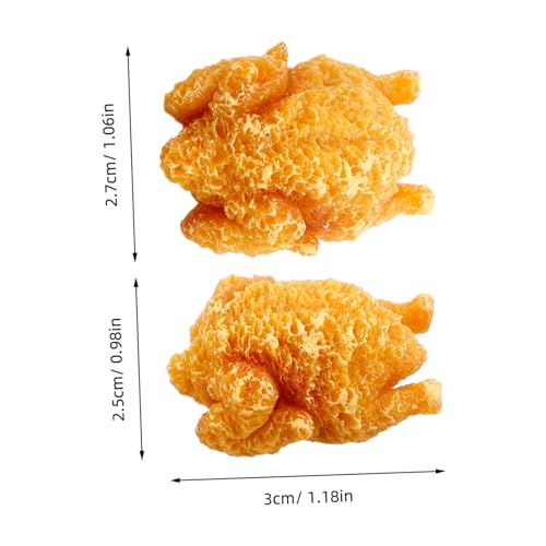 HOOTNEE 10 Stück Künstliche Gebratene Hühner Gefälschte Gebratenes Huhn Modell Lebensechte Lebensmittel Fleisch Für Home Küche Lebensmittel Modell Markt Display Requisiten von HOOTNEE