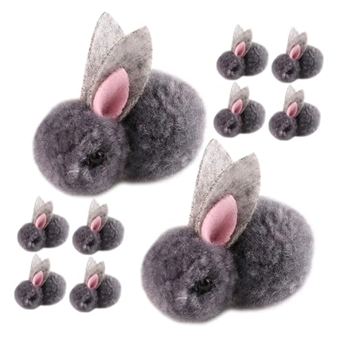 HOOTNEE 10 Stück Kleiner Plüsch Kaninchen Spielzeug Weiche Selbstgemacht Kaninchenpuppe für Kinder Ostern Deko Stofftier in Cartoon Stil HOOTNEE 10 Stück Kleiner Plüsch Kaninchen Spielzeug Weiche Selbstgemacht Kaninchenpuppe für Kinder Ostern Deko Stofftier in Cartoon Stil von HOOTNEE