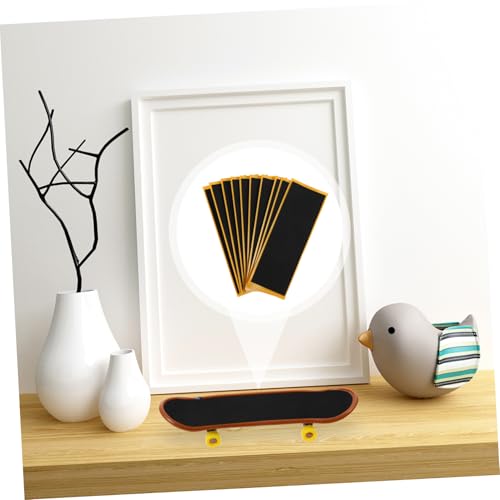 HOOTNEE 10 Stück Teiliges Finger Skateboard Rutsch Sticker rutschfeste Mini Skateboard Aufkleber aus Flexiblem Elastischem Schwamm Material Geeignet für Finger Zubehör HOOTNEE 10 Stück Teiliges Finger Skateboard Rutsch Sticker rutschfeste Mini Skateboard Aufkleber aus Flexiblem Elastischem Schwamm Material Geeignet für Finger Zubehör von HOOTNEE