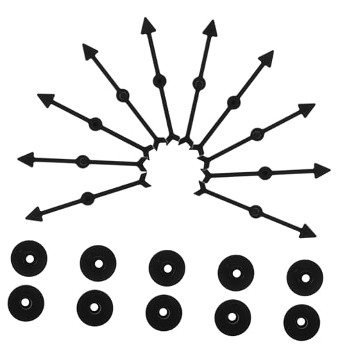 HOOTNEE 10 Stück Teiliges Spielpfeile Schwarz Kunststoff Drehspiel Zeiger DIY Zubehör für Brettspiele Klassenzimmer Interaktive Lernspiele HOOTNEE 10 Stück Teiliges Spielpfeile Schwarz Kunststoff Drehspiel Zeiger DIY Zubehör für Brettspiele Klassenzimmer Interaktive Lernspiele von HOOTNEE