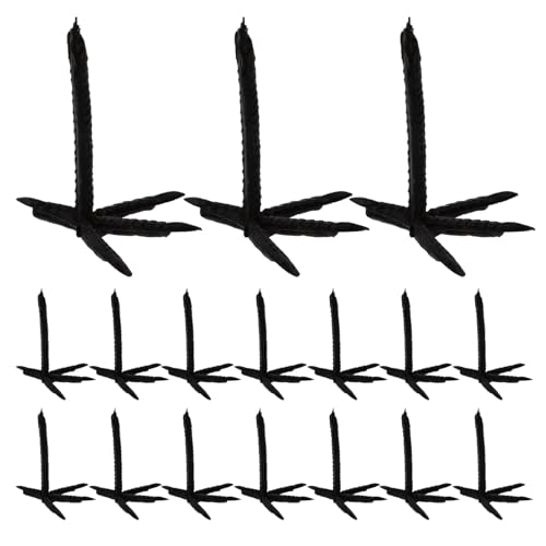 HOOTNEE 100 Stück Kunststoff Krähenspielzeugfüße Imitation Krähenkralle Bastelzubehör für Kuscheltiere Halloween Deko Zubehör für Erwachsene und Jugendliche HOOTNEE 100 Stück Kunststoff Krähenspielzeugfüße Imitation Krähenkralle Bastelzubehör für Kuscheltiere Halloween Deko Zubehör für Erwachsene und Jugendliche von HOOTNEE