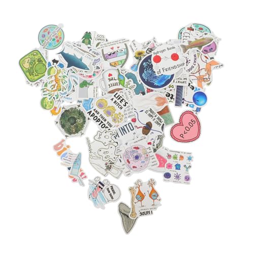 HOOTNEE 100 Stück Teiliges Wissenschafts Aufkleber für Notizbücher Koffer Laptop Bunte DIY Sticker mit Chemie Biologie Experiment Motiven Ablösbar Papierbasiert Sichere Dekoration für HOOTNEE 100 Stück Teiliges Wissenschafts Aufkleber für Notizbücher Koffer Laptop Bunte DIY Sticker mit Chemie Biologie Experiment Motiven Ablösbar Papierbasiert Sichere Dekoration für von HOOTNEE