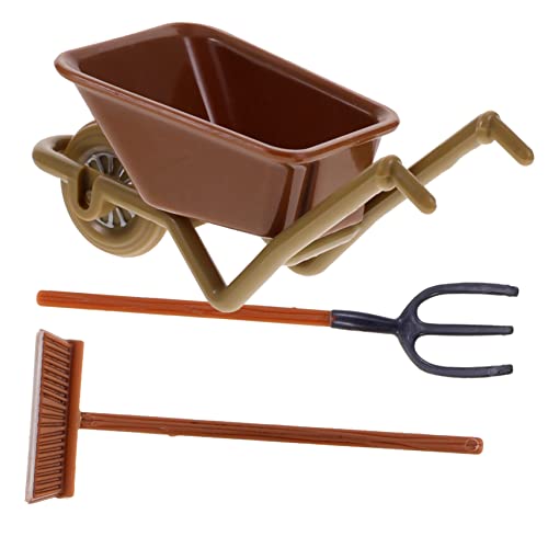 HOOTNEE Gartenwerkzeug Kinder Garten Spielzeug Kinder 12 Mini Bauernhof Zubehör Für 6 Teiliges Set Für Kreative Spielwelten Und Realistische Gartenszenen von HOOTNEE