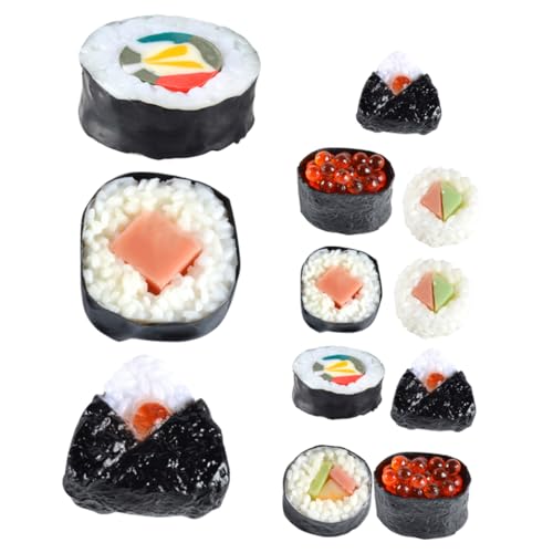 HOOTNEE 12 Stück Teiliges Japanisches Sushi Modell Realistische Fake Food Deko für Fotos Spielküche Detailgetreue Sushi Attrappen Nori für Restaurants Bildung und Sammlung HOOTNEE 12 Stück Teiliges Japanisches Sushi Modell Realistische Fake Food Deko für Fotos Spielküche Detailgetreue Sushi Attrappen Nori für Restaurants Bildung und Sammlung von HOOTNEE
