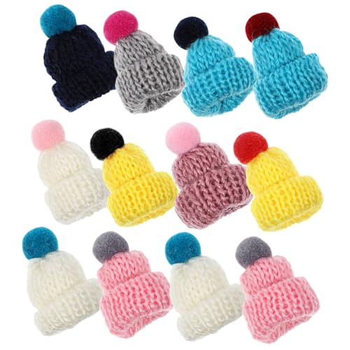 HOOTNEE 12 Stück Teiliges Miniatur Strickmützen aus Hautfreundlichem Material Verschleißfest und Vielseitig Einsetzbar als DIY Accessoires für Puppen Weihnachtsbaum und Zufällige Farbe HOOTNEE 12 Stück Teiliges Miniatur Strickmützen aus Hautfreundlichem Material Verschleißfest und Vielseitig Einsetzbar als DIY Accessoires für Puppen Weihnachtsbaum und Zufällige Farbe von HOOTNEE