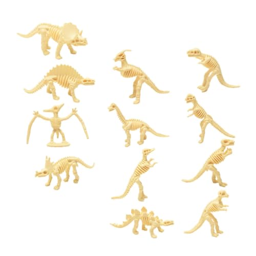 HOOTNEE 12er Set Dinosaurier Figuren Lernspielzeug Mit Dinosaurier Skelett Modellen Für Zufällige Designs Ideales Für Jungen Und ädchen von HOOTNEE