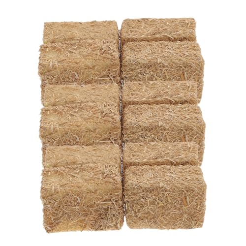 HOOTNEE 12stücke Miniatur-heuballen-Ornament Für Puppenhäuser Künstliche Mini-heuballen-Dekoration Simulierte Kleine Ballen Zum Basteln Kunstballen-Accessoire Für Mini-gartenlandschaften HOOTNEE 12stücke Miniatur-heuballen-Ornament Für Puppenhäuser Künstliche Mini-heuballen-Dekoration Simulierte Kleine Ballen Zum Basteln Kunstballen-Accessoire Für Mini-gartenlandschaften von HOOTNEE