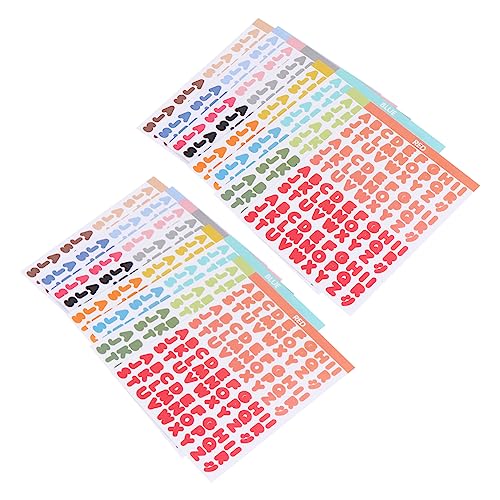 HOOTNEE 16 Blatt Bunte Buchstabenaufkleber Selbstklebende Alphabetaufkleber Für Kreatives Basteln Etiketten Zum Beschriften Glitzer Buchstaben Sticker Für Kinder Und Erwachsene von HOOTNEE