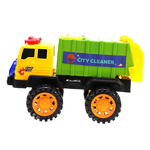 HOOTNEE 1Stk Müllwagen Spielzeug Auto Spielzeug für Kinder Kinderlastwagen Kipper Lastwagen für Jungs Spielset für Kinder Müllwagen-Spiele LKW-Spielzeug Lastwagen zurückziehen Green von HOOTNEE