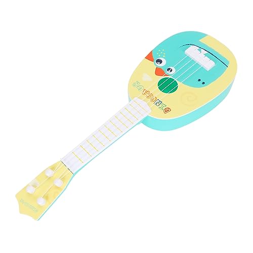 HOOTNEE 1stk Kinder Gitarreninstrument Spielzeug Hawaiianisches Gitarrenspielzeug Ukulele Musikspielzeug Kinderspielzeuggitarre Frühes Musikalisches Lernspielzeug Ukulele-Spielzeug Yellow von HOOTNEE