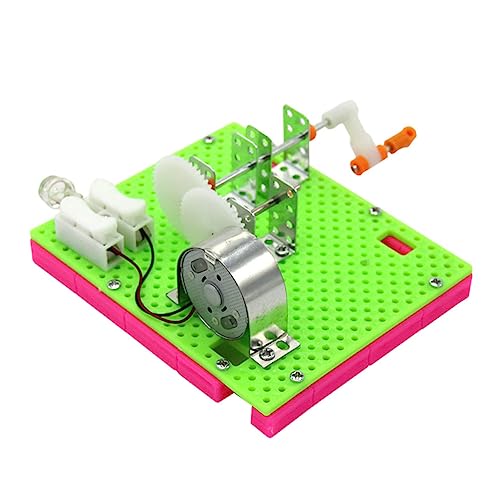 HOOTNEE 2 Sätze Handgenerator Kinder tylonal Spielzeug für wissenschaftliche Experimente für Kinder kindergeschenke Generator-Experiment-Modell Handkurbelgenerator Plastik Green von HOOTNEE