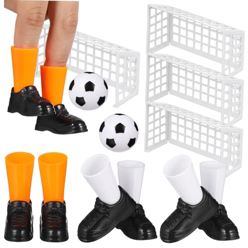HOOTNEE 2 Satz Mini Fingerfußball Spielset für kleine Fußballtore Ball und Schuhen Interaktives Tischfußballspiel Lustiges Finger Soccer Toy für Familien und Fußballfans HOOTNEE 2 Satz Mini Fingerfußball Spielset für kleine Fußballtore Ball und Schuhen Interaktives Tischfußballspiel Lustiges Finger Soccer Toy für Familien und Fußballfans von HOOTNEE