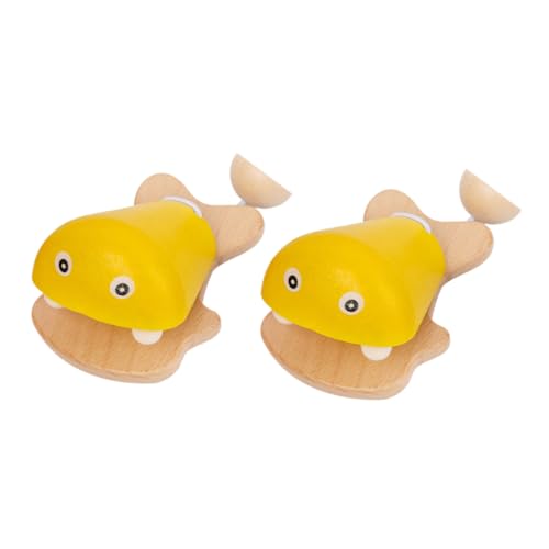 HOOTNEE 2 Stück Holz Musikinstrumente für Teiliges Bunte Fisch Kastagnetten Pädagogisches Percussion Motorik Rhythmus und Lernen im Vorschulalter HOOTNEE 2 Stück Holz Musikinstrumente für Teiliges Bunte Fisch Kastagnetten Pädagogisches Percussion Motorik Rhythmus und Lernen im Vorschulalter von HOOTNEE