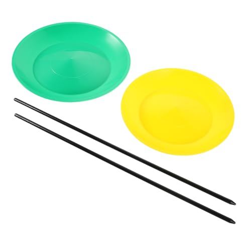 HOOTNEE Jonglierset für Kinder – 2 Stücke Jonglierplatte mit Stock Zirkustrickspielzeug für Geschicklichkeitsentwicklung und Partyleistung HOOTNEE Jonglierset für Kinder – 2 Stücke Jonglierplatte mit Stock Zirkustrickspielzeug für Geschicklichkeitsentwicklung und Partyleistung von HOOTNEE