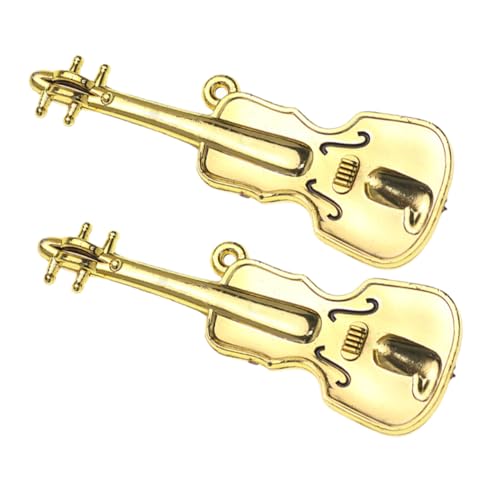 HOOTNEE 2 Stück Mini Geige, Kleine Geige, Die Musik Spielt, Miniatur Trommel, Winzige Ornamente Für Mini Baum, Musikinstrumente, Ornamente, Gitarren Charm, Miniatur Puppenhaus Zubehör, HOOTNEE 2 Stück Mini Geige, Kleine Geige, Die Musik Spielt, Miniatur Trommel, Winzige Ornamente Für Mini Baum, Musikinstrumente, Ornamente, Gitarren Charm, Miniatur Puppenhaus Zubehör, von HOOTNEE