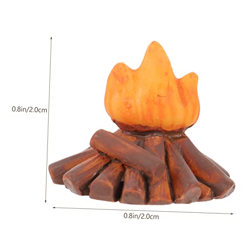HOOTNEE 2 Stück Realistisches Miniatur Modell aus Resin Teiliges DIY Lebensechte Fake Campfire Dekoration für Puppenhaus Feengarten und Outdoor Mikro Landschaft HOOTNEE 2 Stück Realistisches Miniatur Modell aus Resin Teiliges DIY Lebensechte Fake Campfire Dekoration für Puppenhaus Feengarten und Outdoor Mikro Landschaft von HOOTNEE