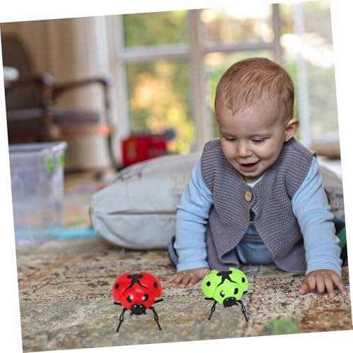 HOOTNEE 2 Stück Teiliges Aufziehspielzeug Marienkäfer Form aus Robustem Kunststoff Bunte Farben Spielerisch Krabbeln Fördern für Kleinkinder Ab Jahren Tragbar Leicht für Drinnen und HOOTNEE 2 Stück Teiliges Aufziehspielzeug Marienkäfer Form aus Robustem Kunststoff Bunte Farben Spielerisch Krabbeln Fördern für Kleinkinder Ab Jahren Tragbar Leicht für Drinnen und von HOOTNEE