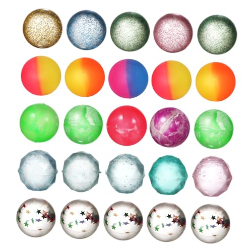 HOOTNEE 25St Kinderspielzeugball Stressbälle Spielzeug Sprungbälle klein großer Hüpfball springball für kinder Bouncy Ball für Kinder Spielzeuge Hüpfbälle aus Gummi Spiel Hüpfbälle von HOOTNEE