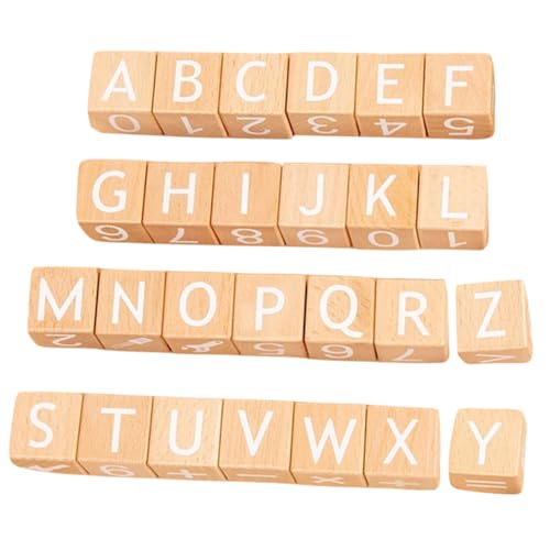 HOOTNEE 26 Stück Teiliges Holz Buchstaben und Zahlen für Kleinkinder Großes Lernspielzeug aus Nachhaltigem Holz Pädagogisches Alphabet zur Frühkindlichen Leicht und Tragbar HOOTNEE 26 Stück Teiliges Holz Buchstaben und Zahlen für Kleinkinder Großes Lernspielzeug aus Nachhaltigem Holz Pädagogisches Alphabet zur Frühkindlichen Leicht und Tragbar von HOOTNEE