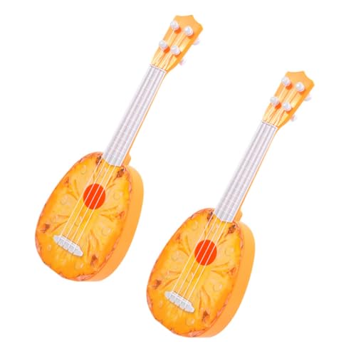 HOOTNEE 2St Obst Gitarre Vorschulmusikspielzeug Gitarrenspielzeug für Kinder musikinstrumente Musical Instruments kinderspielzeug Musikinstrument Spielzeug simulierte Gitarre Abs von HOOTNEE