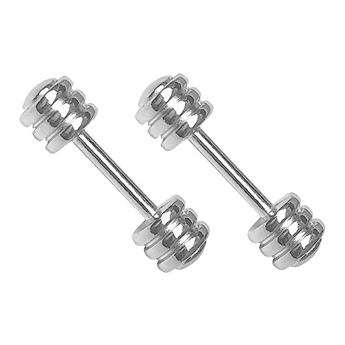 HOOTNEE 2 Stück Miniatur Hanteln aus Metall für Kinder Spielzeug Requisiten für Rollenspiele Kleiner Fitnessstudio Dekoration Hantel Spielzeug für Puppenhaus und Geburtstagsfeiern HOOTNEE 2 Stück Miniatur Hanteln aus Metall für Kinder Spielzeug Requisiten für Rollenspiele Kleiner Fitnessstudio Dekoration Hantel Spielzeug für Puppenhaus und Geburtstagsfeiern von HOOTNEE