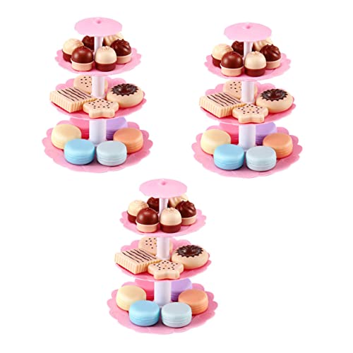 HOOTNEE 3 Sets Kinder Simulation Dessert Kuchen Spielzeug Lustige Mädchen Spielhaus Spielzeug von HOOTNEE