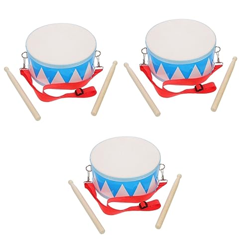 HOOTNEE 3 Sets Percussion Drum Education Percussion Instrument Marching Snare Drum Toy Snare Drum Drums Musikspielzeug Für Kleinkinder Woody Toy Performance Drum Für Kinder Kinder Snare von HOOTNEE