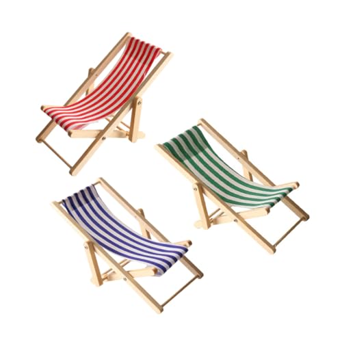 HOOTNEE 3 Stück Miniatur Strandklappstühle aus Holz Realistische Puppenhaus Möbel Stabile Konstruktion Lebendige Strand und Gartendekoration für Kreative Bastelprojekte HOOTNEE 3 Stück Miniatur Strandklappstühle aus Holz Realistische Puppenhaus Möbel Stabile Konstruktion Lebendige Strand und Gartendekoration für Kreative Bastelprojekte von HOOTNEE