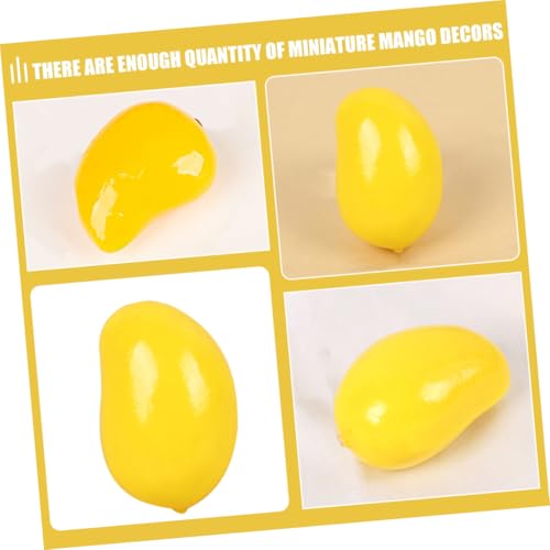 HOOTNEE 30 Stück Teiliges Miniatur Mango Künstliche Früchte Leichtes Fotorequisit Für Puppenhaus Tischdeko Obstmodell Für Party Dekoration HOOTNEE 30 Stück Teiliges Miniatur Mango Künstliche Früchte Leichtes Fotorequisit Für Puppenhaus Tischdeko Obstmodell Für Party Dekoration von HOOTNEE