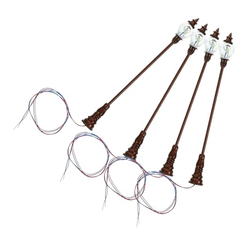 HOOTNEE 4 Stück Miniatur Straßenlaternen Modell aus Robustem Abs Detailgetreue Miniaturlampen für Puppenhäuser Architektonische Modelle und Kreative Mikrolandschaften Vielseitige HOOTNEE 4 Stück Miniatur Straßenlaternen Modell aus Robustem Abs Detailgetreue Miniaturlampen für Puppenhäuser Architektonische Modelle und Kreative Mikrolandschaften Vielseitige von HOOTNEE