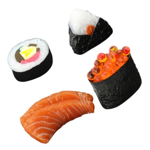 HOOTNEE Sushi Go Realistisches Sushi Modell Set Simulierte Sushi Reisrollen Lifelike Sushi Modelle Für Sushi Liebhaber Perfekt Als Deko Oder Für Sushi Anfänger von HOOTNEE