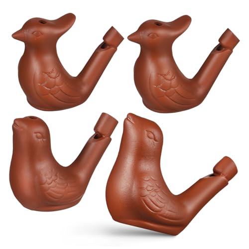 HOOTNEE 4 Stück Teiliges Handgefertigte Vogelpfeifen Wasserbefüllung Realistische Vogelrufe Tragbare Kinderspielzeuge mit Lanyards zum Wandern und Vogelbeobachten HOOTNEE 4 Stück Teiliges Handgefertigte Vogelpfeifen Wasserbefüllung Realistische Vogelrufe Tragbare Kinderspielzeuge mit Lanyards zum Wandern und Vogelbeobachten von HOOTNEE