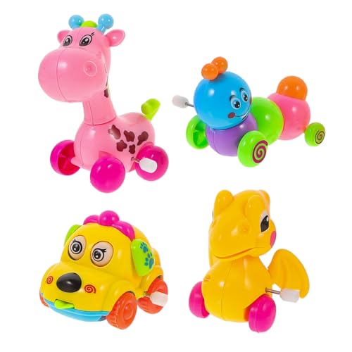 HOOTNEE 4 Stück Teiliges Uhrwerkspielzeug aus Sicherem Bunte Aufziehbare Cartoon tierfiguren mit Glatten Kanten Langlebig und Kindersicher für Spielspaß und Zufällige Farbe HOOTNEE 4 Stück Teiliges Uhrwerkspielzeug aus Sicherem Bunte Aufziehbare Cartoon tierfiguren mit Glatten Kanten Langlebig und Kindersicher für Spielspaß und Zufällige Farbe von HOOTNEE