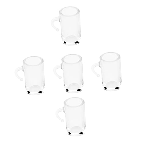 HOOTNEE 5pcs Playhouse Ornamente Mini Bier Becher Trinkbecher Dekoration Kinder Miniatur Spielzeug von HOOTNEE