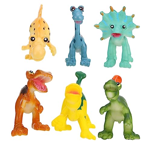 HOOTNEE Cartoon Dinosaurier Modell Spielzeug 3 Zoll Simulation Pädagogisches Spielzeug Kunststoff Tiere Modell für Kinder Home Decor von HOOTNEE