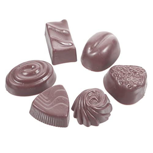 HOOTNEE 6 Stück Simulationsschokolade Interessante Gefälschte Schokolade Multifunktions Schokoladenmodell Lernspielzeug Kinderzubehör Schokoriegelhersteller Kinderzubehör von HOOTNEE