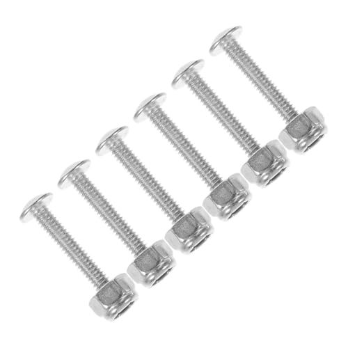 HOOTNEE 6 Stück Tischfußball Zubehör Teiliges Schrauben und Muttern für Tischkicker Präzise Netzbefestigung Silberfarben Robust für Fußballtisch Spielzubehör HOOTNEE 6 Stück Tischfußball Zubehör Teiliges Schrauben und Muttern für Tischkicker Präzise Netzbefestigung Silberfarben Robust für Fußballtisch Spielzubehör von HOOTNEE