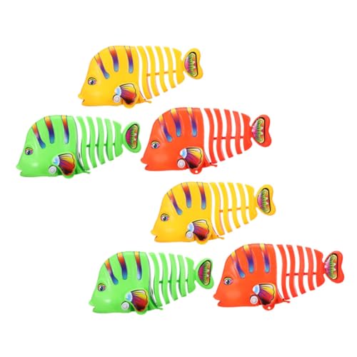 HOOTNEE 6Stücke Aufzieh Fischspielzeug Cartoon Badespielzeug für Farbenfrohe Schwimmenden Fische Feinmotorik und Kreativität Sicheres Kunststoffmaterial HOOTNEE 6Stücke Aufzieh Fischspielzeug Cartoon Badespielzeug für Farbenfrohe Schwimmenden Fische Feinmotorik und Kreativität Sicheres Kunststoffmaterial von HOOTNEE
