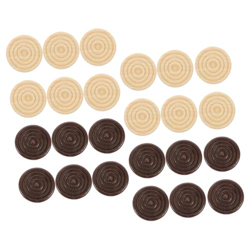 HOOTNEE 72 Stück Teiliges Holz Schachspiel Ersatzteile Helle Dunkle Runde Spielfiguren Polierte Oberfläche Leicht Komfortabel für Brettspiele und Lernzwecke als HOOTNEE 72 Stück Teiliges Holz Schachspiel Ersatzteile Helle Dunkle Runde Spielfiguren Polierte Oberfläche Leicht Komfortabel für Brettspiele und Lernzwecke als von HOOTNEE