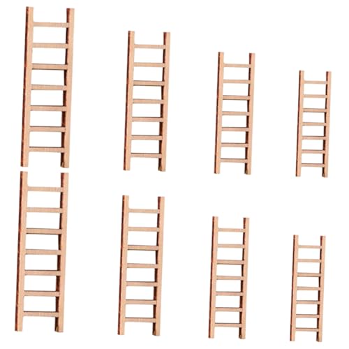 HOOTNEE 8 Stück Teiliges Miniatur Holzleiter Natürliche Mikro Landschaftsdekoration für Puppenhaus und Garten DIY Mini Leiter Basteln Zubehör für Detailreiche Miniatur Szenerien HOOTNEE 8 Stück Teiliges Miniatur Holzleiter Natürliche Mikro Landschaftsdekoration für Puppenhaus und Garten DIY Mini Leiter Basteln Zubehör für Detailreiche Miniatur Szenerien von HOOTNEE