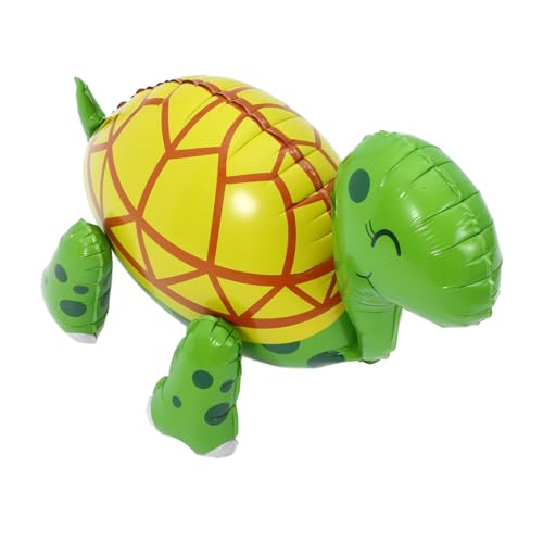 HOOTNEE Schildkröte Wasserspielzeug Aufblasbare Schildkröte Niedlicher Folienballon Für Kinderpartys 4d Stehballon Ideale Deko Für Geburtstagsfeiern Und Feierlichkeiten Tierballon Als Partygeschenk von HOOTNEE